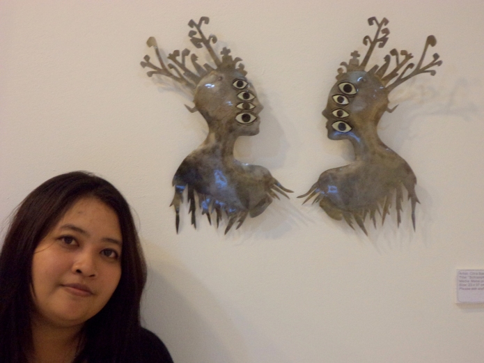 citra with her art installation